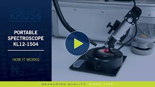 Mobile gemstone lab KA52KRS model - Spectroscope KL12-1504 set up