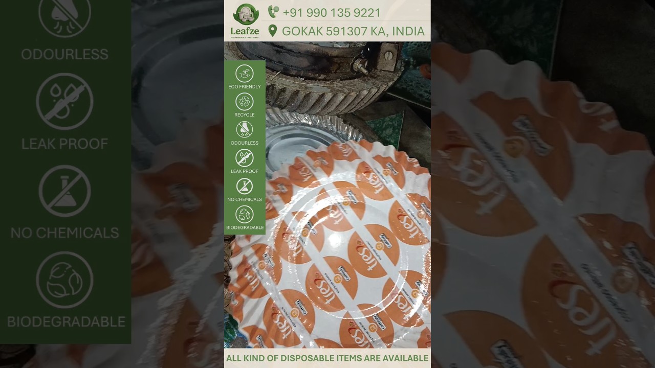 10" inch orange design printed wrinkle paper plate by Leafze products 