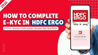 How to Complete E-KYC for HDFC ERGO 📲 | Step-by-Step Process | Health Insurance | 2026