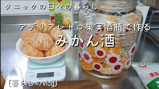 [暮らしのvlog] タニックの日々の暮らし/アデリアレトロ果実酒瓶/みかん酒