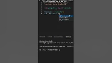 Creating A Language Translator Just In 3 Lines Of Code | #python | #Shorts | @CyberwarriorsAP |