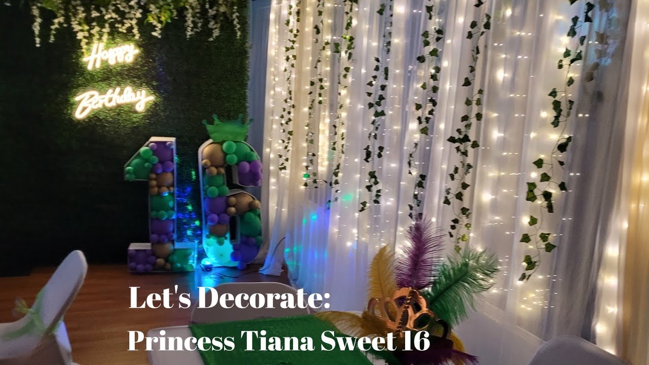 Let S Decorate Princess Tiana Sweet 16