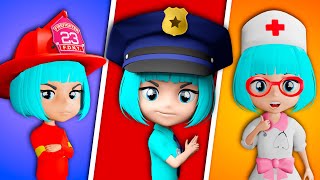 PoliceGirl, FireGirl and Doctor Song |   More Best Kids Songs & Nursery Rhymes by Lights Kids 3D