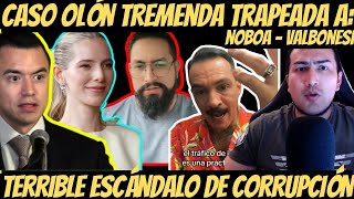 ¡TREMENDA TRAPEADA! A Daniel Noboa y Lavinia Valbonesi CASO OLÓN