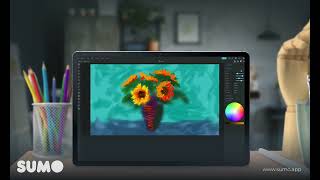 Sumopaint Painting Techniques Drawing Sunflowers