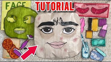 ROBLOX BADDIE PAPER SQUISHY TUTORIAL + SKIN CARE ACCESSORIES!