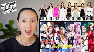 Girls' Generation SNSD's best vocals by each members (snsd all members can sing well) REACTION