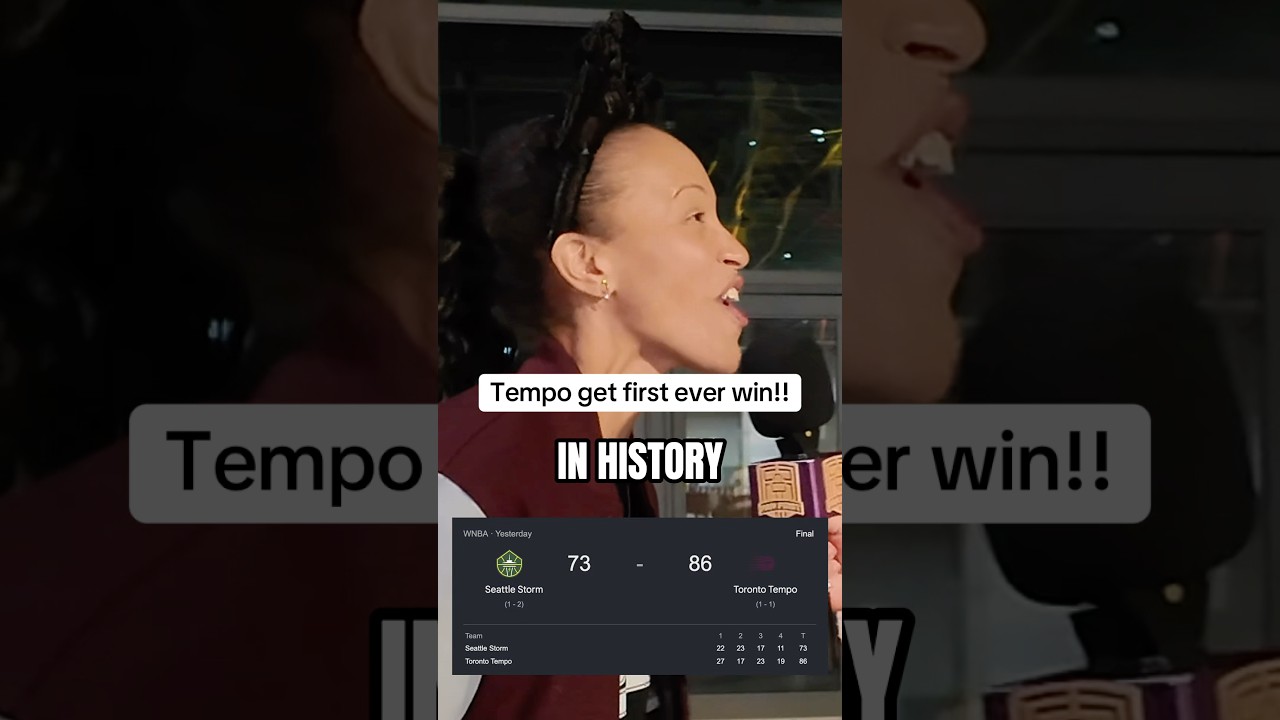The Tempo get their FIRST ever win!!! #torontotempo #tempo #wnba #basketball #womenssports #toronto
