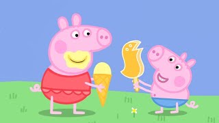 Peppa Pig en Español  Helado con Peppa y George!  Pepa la cerdita