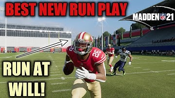 THE BEST NEW RUN PLAY IN MADDEN 21! DOMINATE THE DEFENSE ON THE GROUND! MADDEN 21 TIPS
