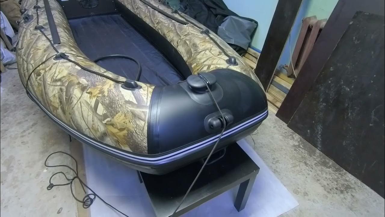 Правильная установка РЫМА и Ролика на лодку пвх Хатанга 360 - YouTube