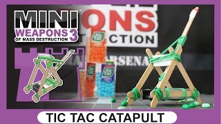 Tic Tac Catapult | Mini Weapons of Mass Destruction | make popsicle stick STEM See book here: https://www.amazon.com/Mini-Weapons-Mass-Destruction-Build/dp/1613745486/ref=sr_1_4?ie=UTF8&qid=