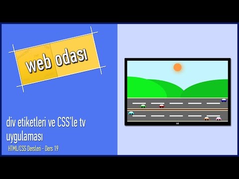 HTML/CSS Dersleri - Ders 19 - Div Etiketleri Ve CSS'le Tv Uygulaması