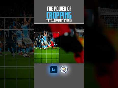 The art of cropping ⚽️  A fun way to get creative in Lightroom 💙