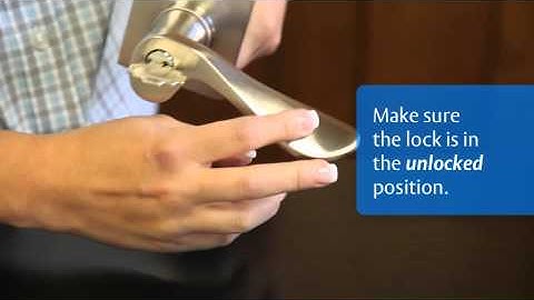 Replace Cylinder - Key in Knob and Key in Lever