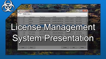 User Lincense Management System Software in C# & MySQL Presentation