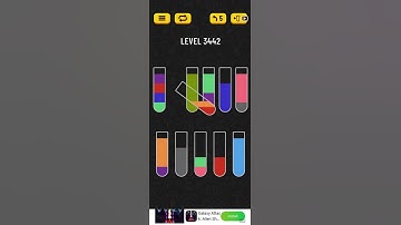 water sort puzzle level 3442