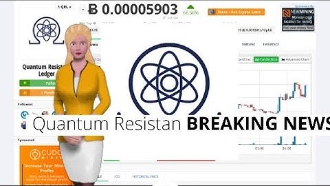 Cryptocurrency Quantum Resistant Ledger $QRL Gains 66% Over the Past Day