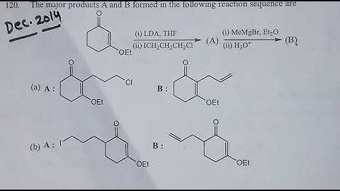 6.Csir net chemical science Dec 2014 , organic chemistry solutions with reaction mechanisms in hindi