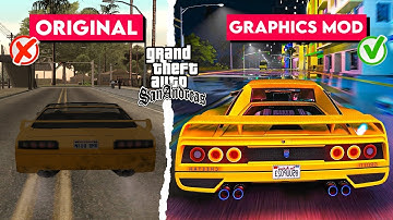 😍 GTA San Andreas High Graphics Mod For Low End PC | How To INSTALL Graphics Mod in GTA San Andreas