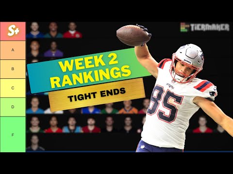 fantasy football week 2 tight end rankings