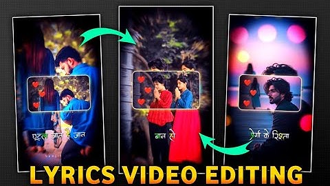 Instagram Trending Lyrics Video Editing | Viral Lyrics Video Editing Tutorial | Lyrics Reels Editing