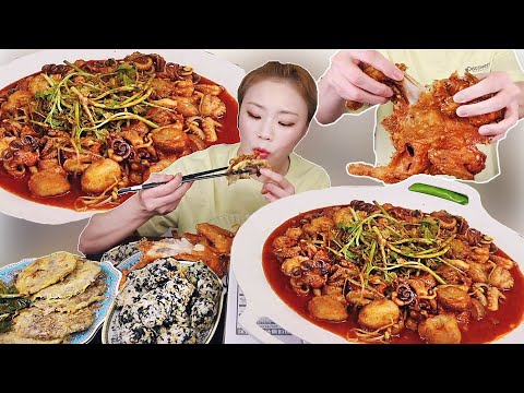 대창 추가욧~~ 반찬을 옛날통닭으로...<strong>빠삭</strong> 20220807/Mukbang, eating show