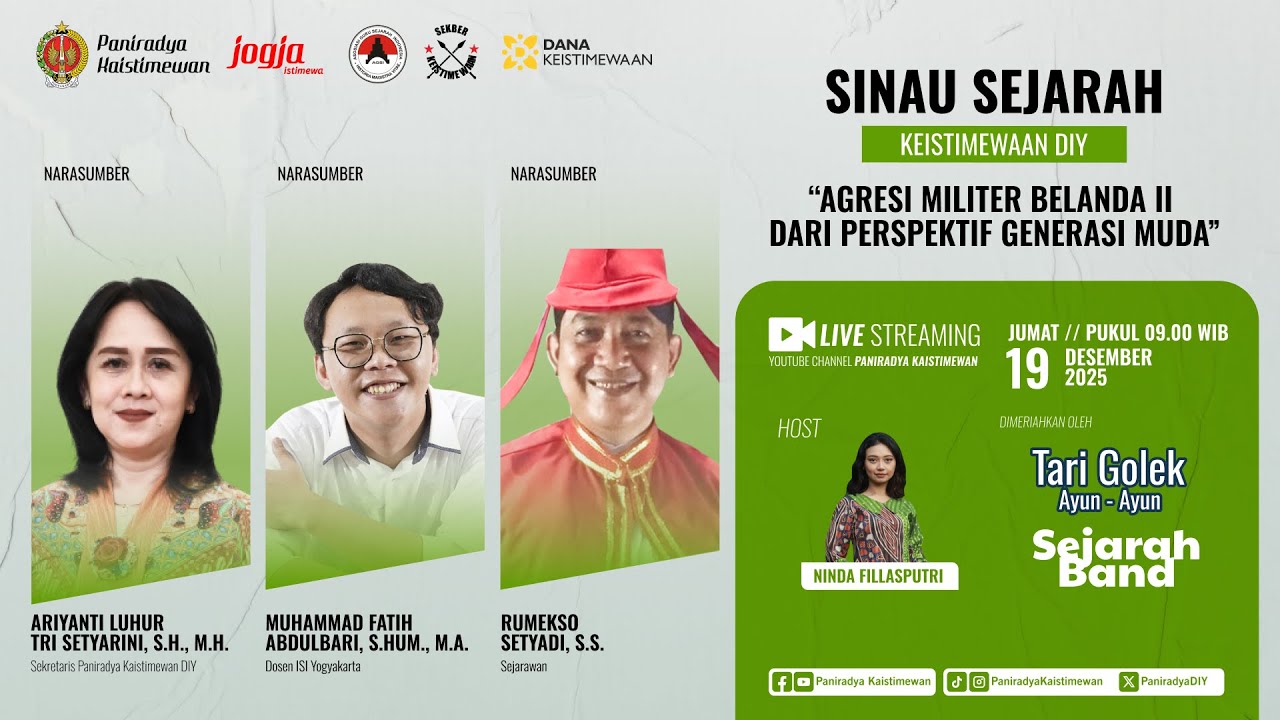 Sinau Sejarah Keistimewaan DIY - Agresi Militer Belanda II Dari Perspektif Generasi Muda