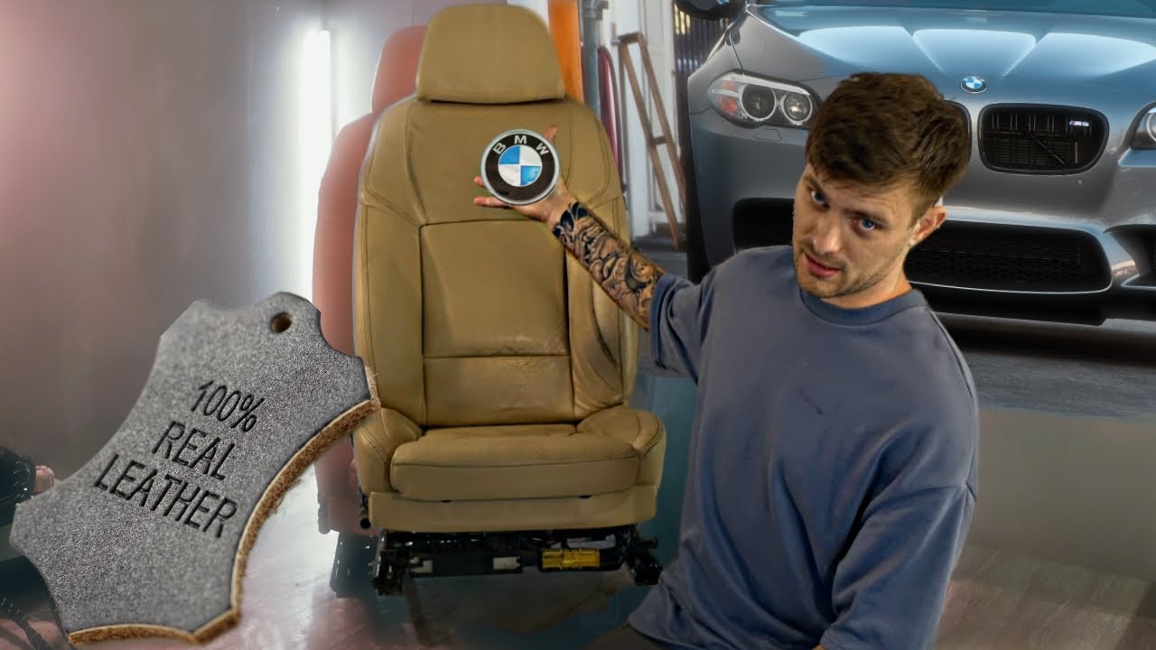 Перетяжка сидений в кожу на примере салона BMW 5-series f10