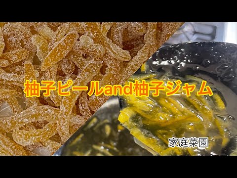 【家庭菜園】柚子ピールand柚子ジャム作り
