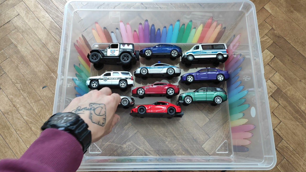Small Kids cars various AMAZING colection into full box YouTube
