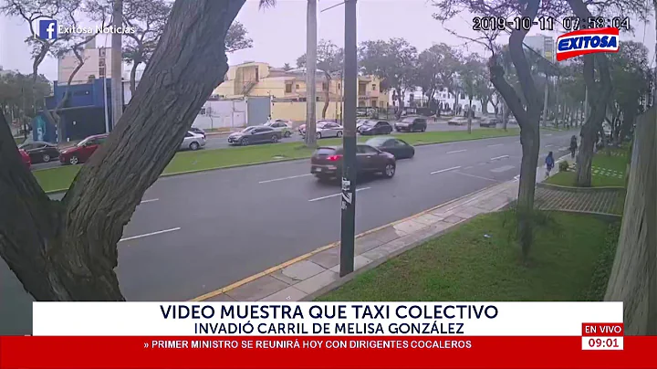 Video muestra que taxi colectivo invadi carril de ...