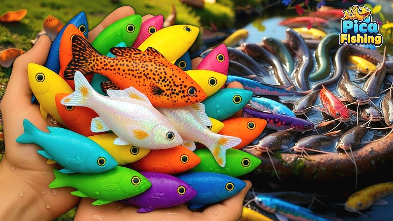 What’s Inside These Colorful Eggs?! Beautiful Aquarium Fish Revealed 🐟✨