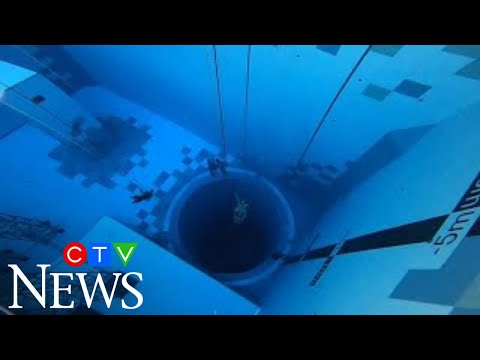 World's deepest diving pool opens in Poland