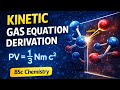 Derivation of Kinetic Gas Equation | Gaseous State | BSc Physical Chemistry