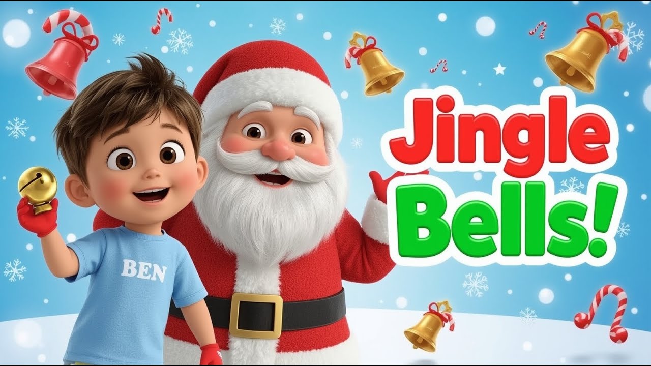 Jingle Bells 🔔 Christmas Song for Kids | Sing Along with Ben! - YouTube