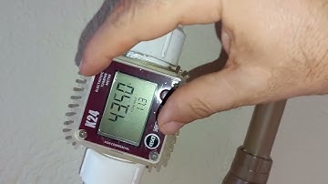 Medidor de vazão K24 em funcionamento