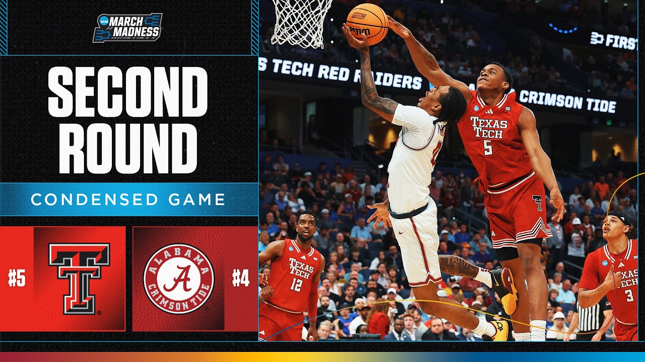 Alabama vs. Texas Tech - Second round NCAA tournament extended ...