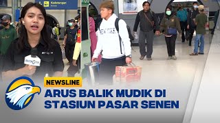 H 3 Arus Balik Mudik Lebaran, Stasiun Pasar Senen Dipadati Pemudik