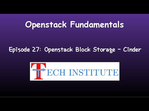ვიდეო: როგორ მუშაობს OpenStack cinder?