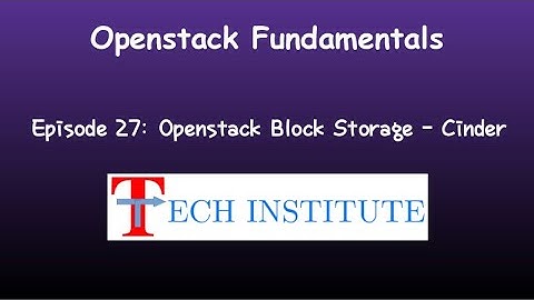 Cinder || Block Storage Service || Redhat Openstack Platform 16