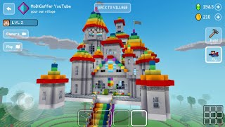 Block Craft 3D: Crafting Game #3178 | Rainbow 🌈 Sky 🌌 Castle 🏰