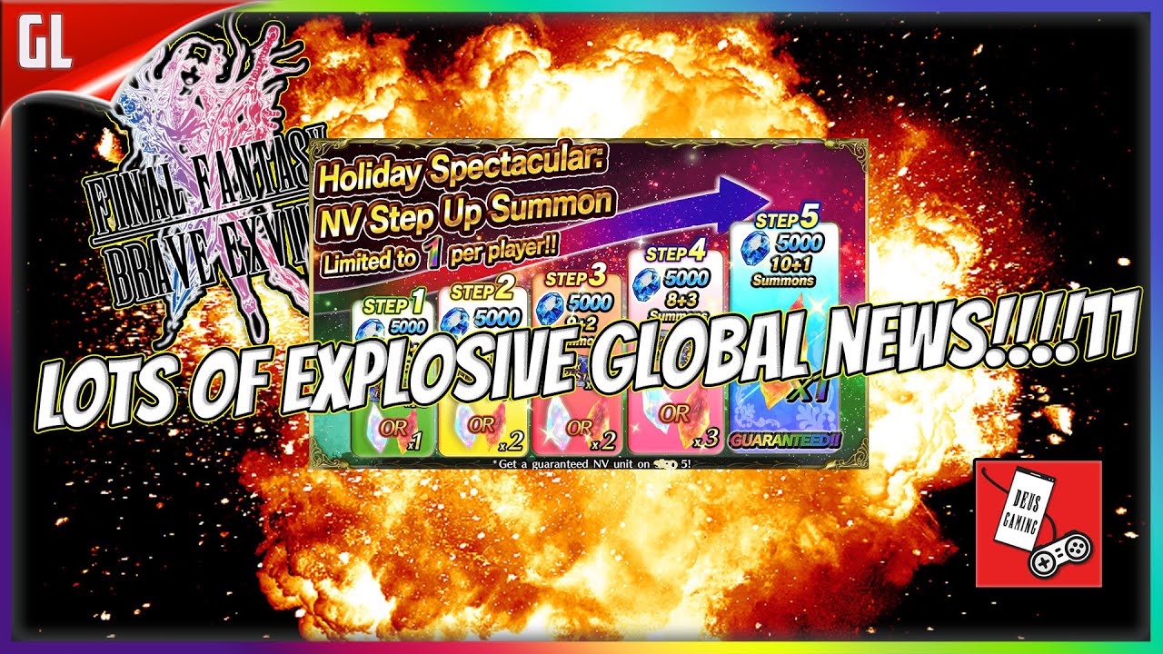 INCREDIBLE HOLIDAY NEWS FOR GLOBAL!!!! Final Fantasy Brave Exvius | FFBE GL