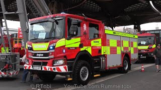 Interschutz 2022: British Fire Engine - Scania P370 XT/ Angloco - exterior/ lights - D&W Fire&Rescue
