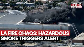 Los Angeles Warehouse Fire Chaos: Hazardous Smoke Across Skyline Triggers Shelter-In-Place Alert