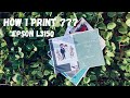 How i print designs?? Printer review || printing || EPSONL3150