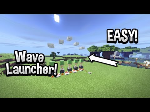 Minecraft Tutorial #48 - How To Make A Wave Machine In Minecraft! - YouTube