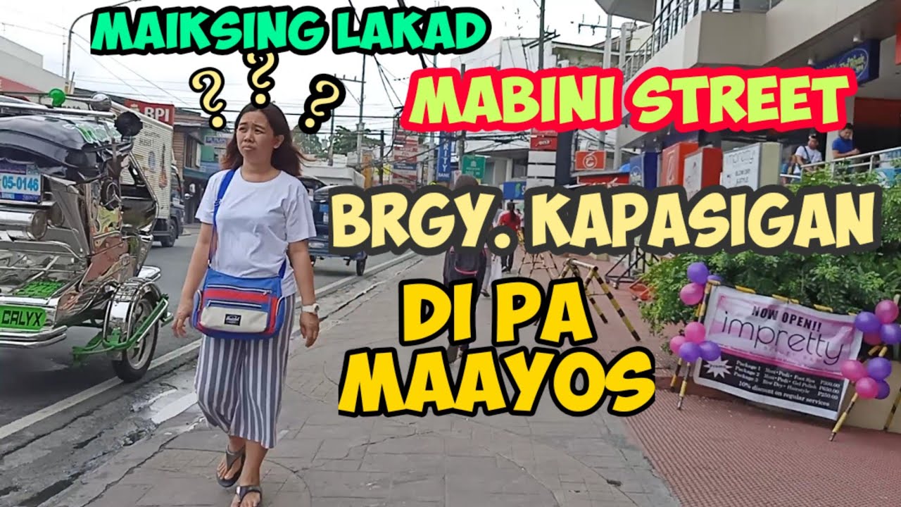 mabini street manggahan pasig city walking tour