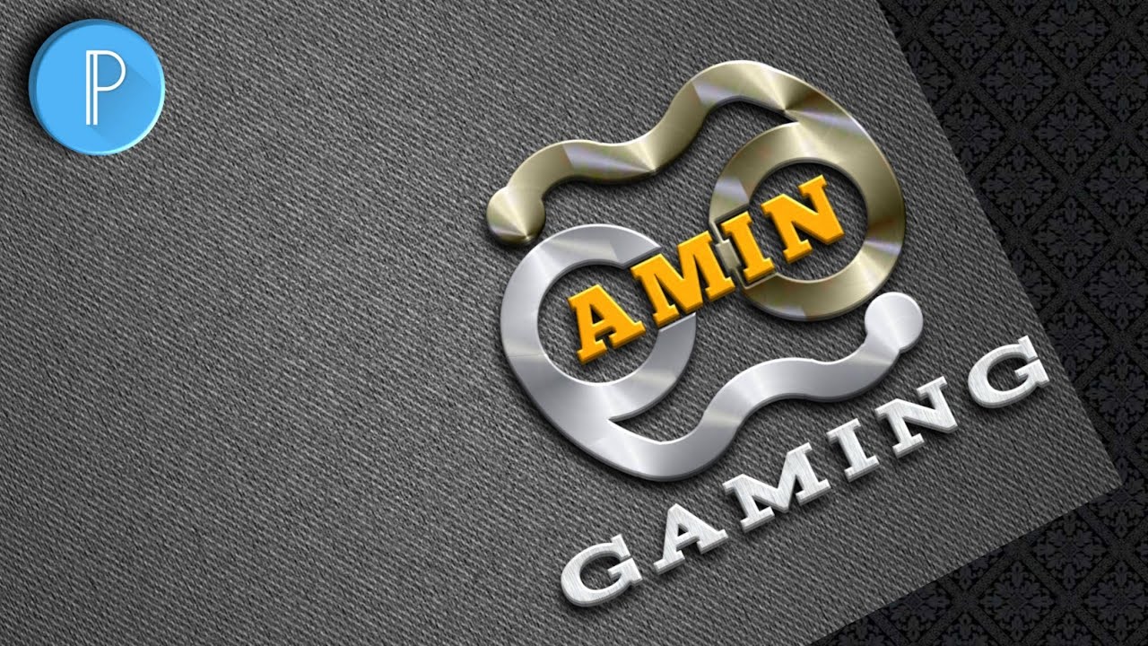 AMIN GAMING Logo Design #68 | On PixelLab Android - Tutorial ? Qai.HH