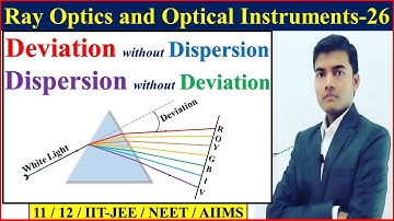 Class 12 Ray Optics and Optical Instruments 26 |Dispersion & Deviation| Dispersion Without Deviation